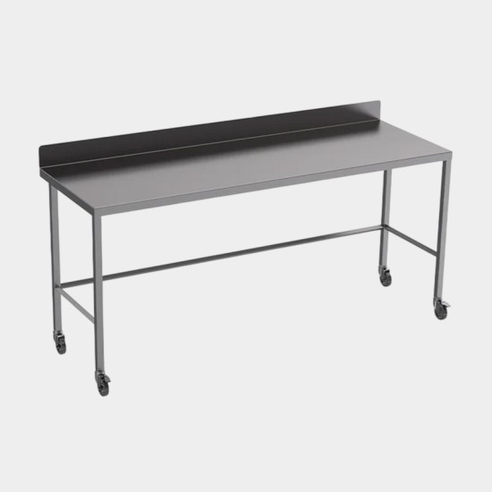 Stainless Steel Table | Diamond Rear Tie Bar | 304L-Grade | Upstand