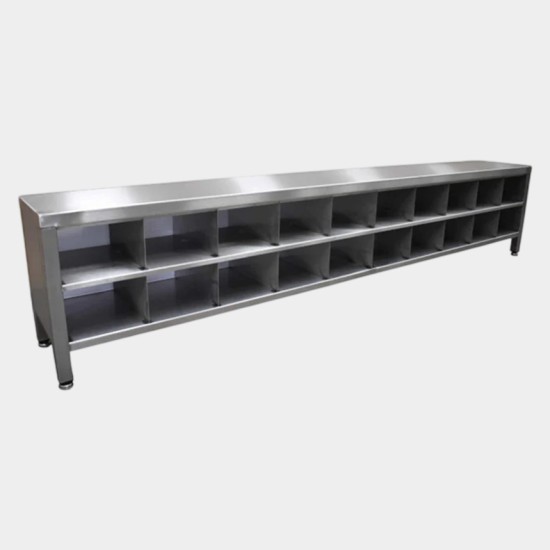 2 Tier Seating Bench with Compartments