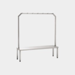Seating/Step Over Bench with Hanging Rack
