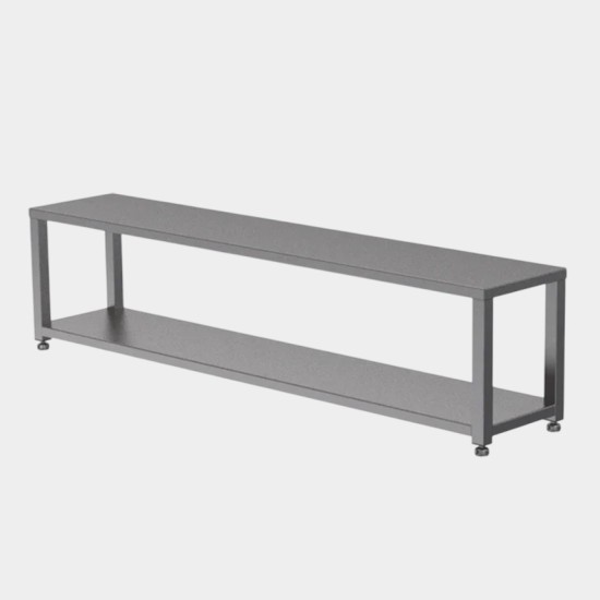 Seating/Step Over Bench with 1 Shelf