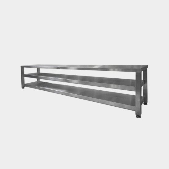 Seating/Step Over Bench with 2 Shelves Seating/Step Over Bench with 2 Shelves