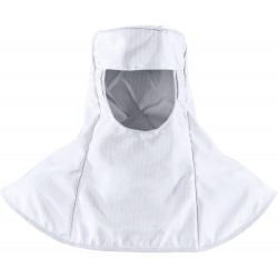 Cleanroom Hood, ISO Class 3, White, One Size