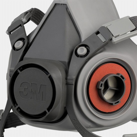 3M™ 6000 series reusable half face respirator mask, S