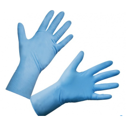 Long & Strong Nitrile Glove, Blue, 29cm, Small