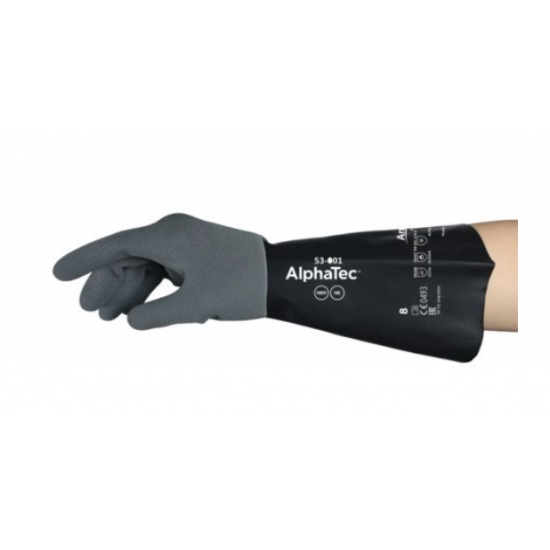 AlphaTec ® 53-001, Chemical Glove, Size 6