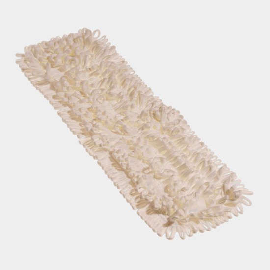 Flat Cleanroom Mop Head | Polyester Microfibre | ISO Class 4+