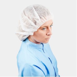 Large Bouffant Cap - 18gsm Non-Woven Polypropylene | 24" (Carton / 1000) Large Bouffant Cap - 18gsm Non-Woven Polypropylene | 24" (Carton / 1000)