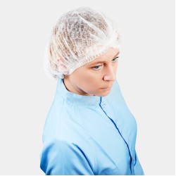 Mop Cap - 16gsm Non-Woven Polypropylene | 21"  (Carton / 1000)
