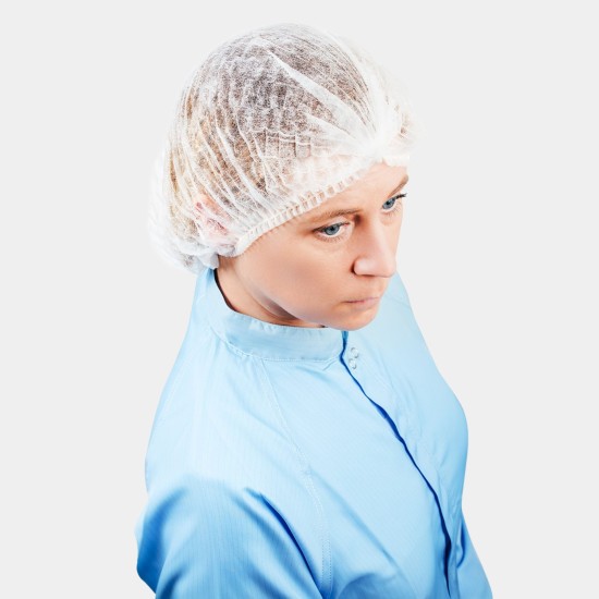 Mop Cap - 16gsm Non-Woven Polypropylene | 21"  (Carton / 1000)