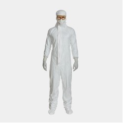 Tyvek® IsoClean® Clean-Processed & Sterile Hooded Coverall | ISO Class 5+ | Type 5-B / 6-B