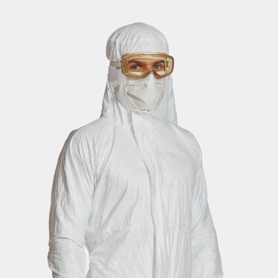 Tyvek® IsoClean® Sterile Hooded Coverall | ISO Class 5+ | Type 5-B / 6-B