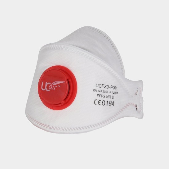 UCi Disposable Respirator | FFP3 | Tri-Fold | Valved | Box / 10 UCi Disposable Respirator | FFP3 | Tri-Fold | Valved | Box / 10