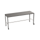 Mobile Stainless steel table with diamond centre tie bar 1800 x 600mm