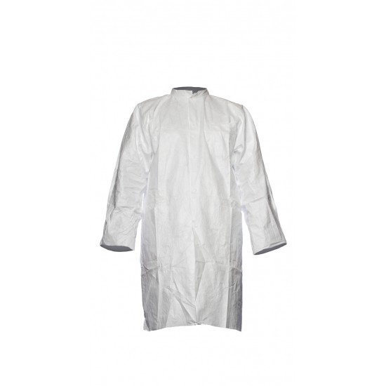 Tyvek® 500 Labcoat with press studs/pockets, Size MD
