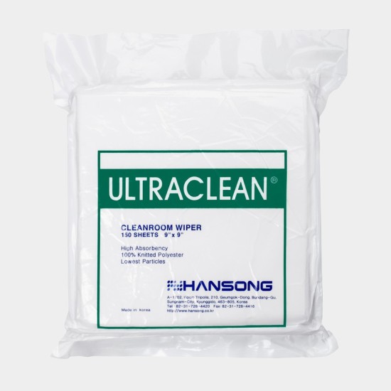 Ultraclean® Polyester Cleanroom Wiper | ISO Class 4+ | Available in 3 Sizes