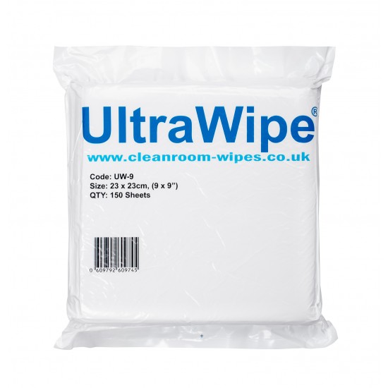 Ultrawipe, Polyester Wiper Size 9 x 9" - 150 wipes / Pack
